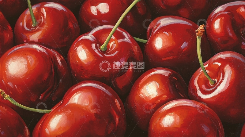 高清大图下载【趣麦麦图】红樱桃特写高清图片