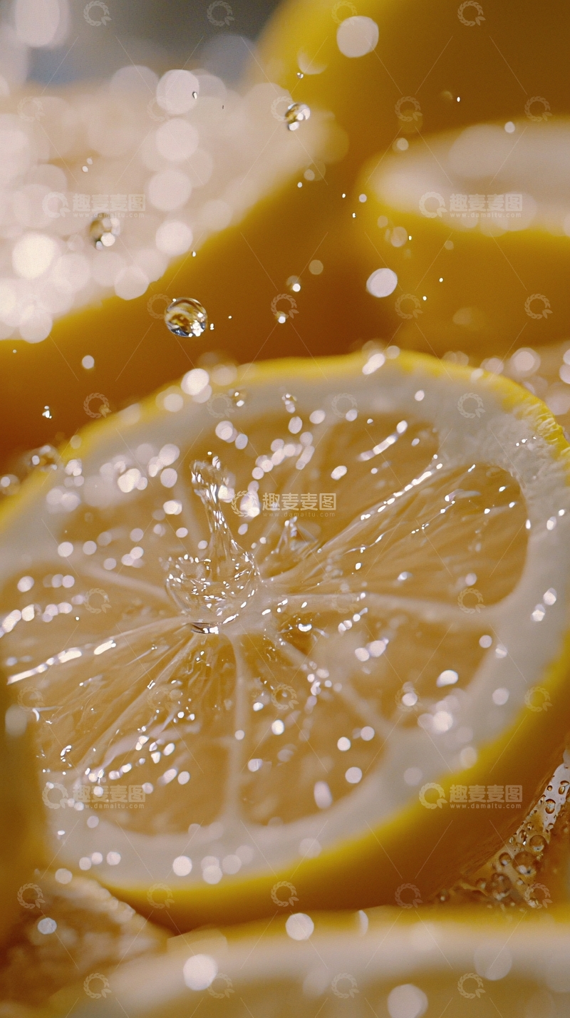 高清大图下载【趣麦麦图】柠檬切片5