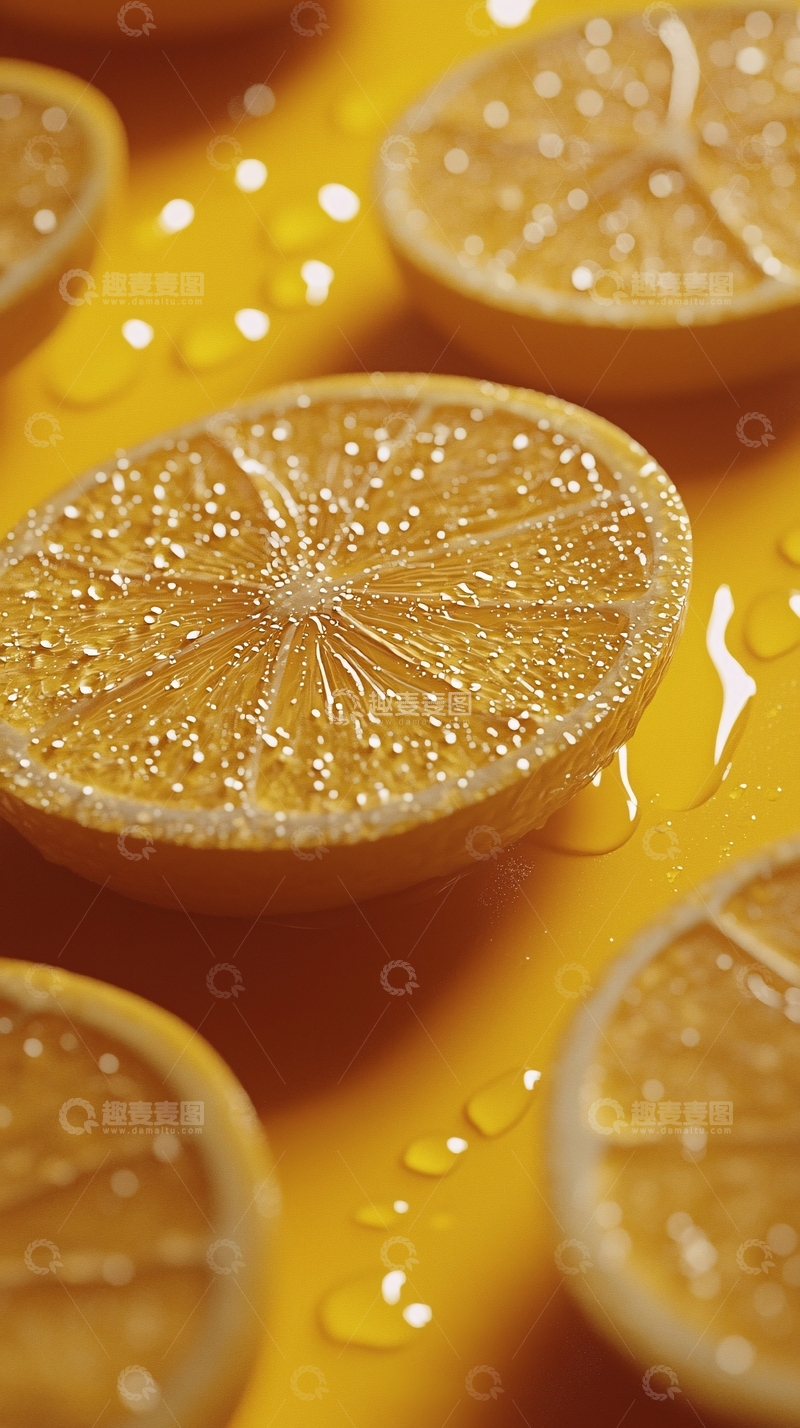 高清大图下载【趣麦麦图】橙子切片