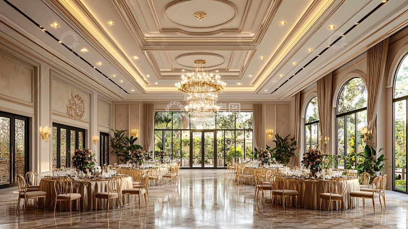 高清大图下载【趣麦麦图】豪华宴会厅内部场景