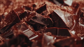 巧克力碎块特写