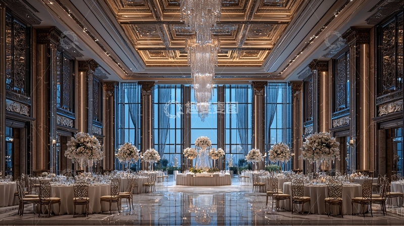 高清大图下载【趣麦麦图】豪华宴会厅室内图