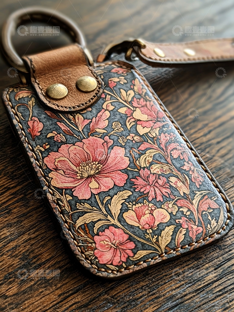 高清大图下载【趣麦麦图】手工皮革卡套