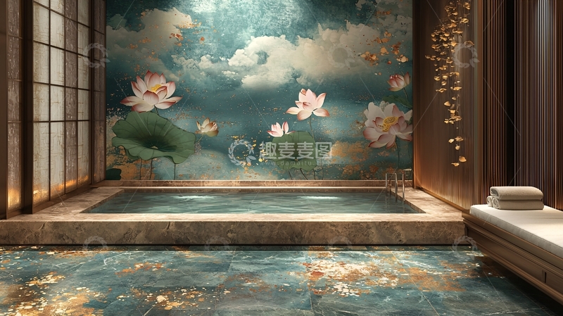 高清大图下载【趣麦麦图】宁静的浴室
