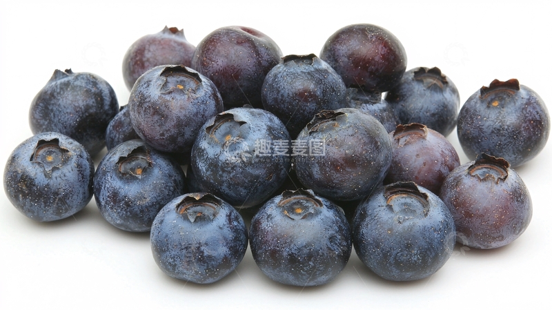 高清大图下载【趣麦麦图】蓝莓堆积特写图片
