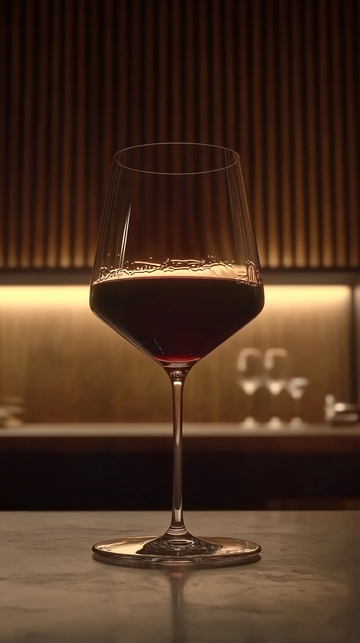 红酒杯里醇厚红酒