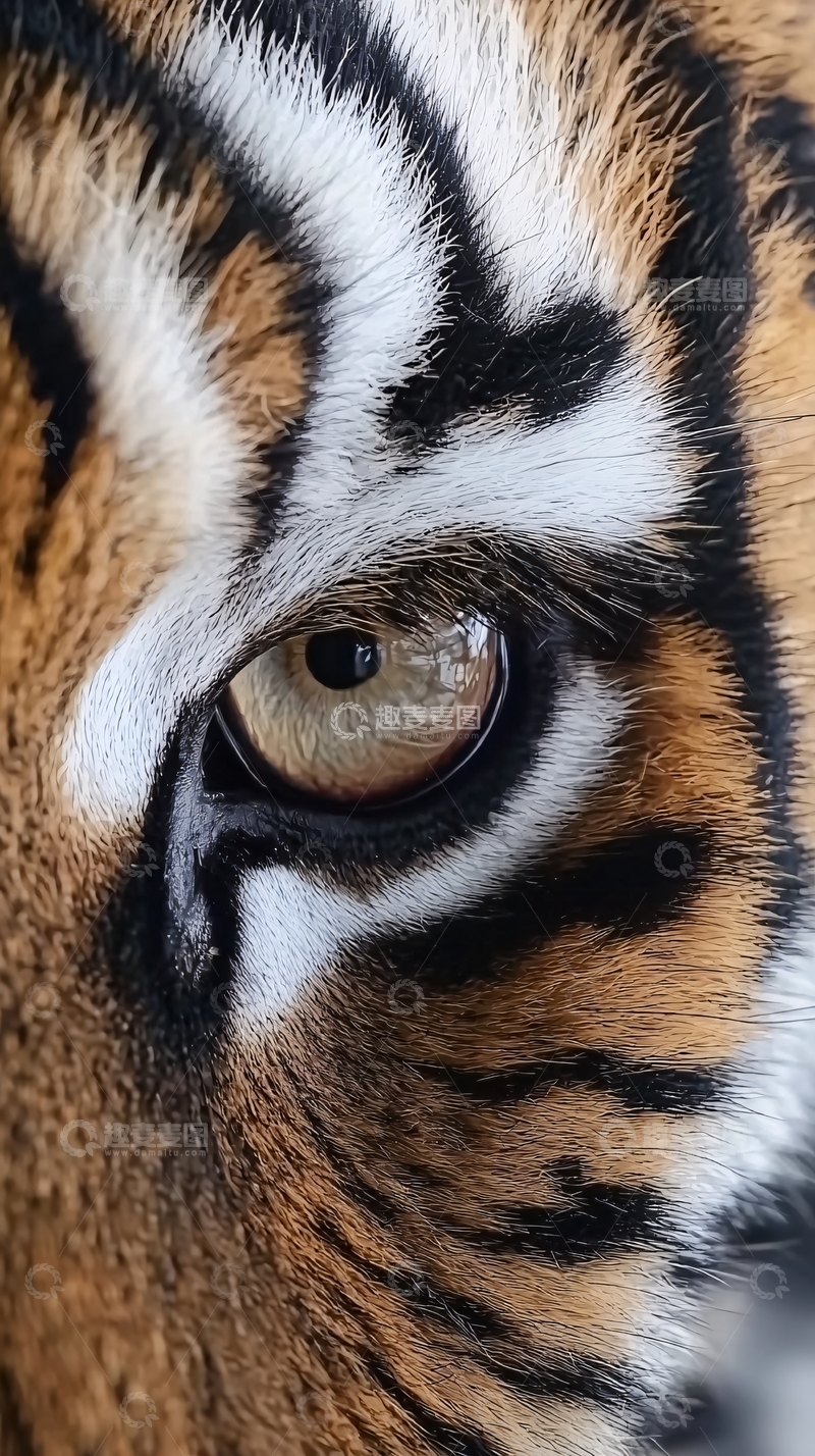 高清大图下载【趣麦麦图】老虎眼睛特写