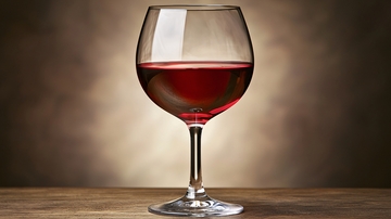 红酒杯中醇香红酒