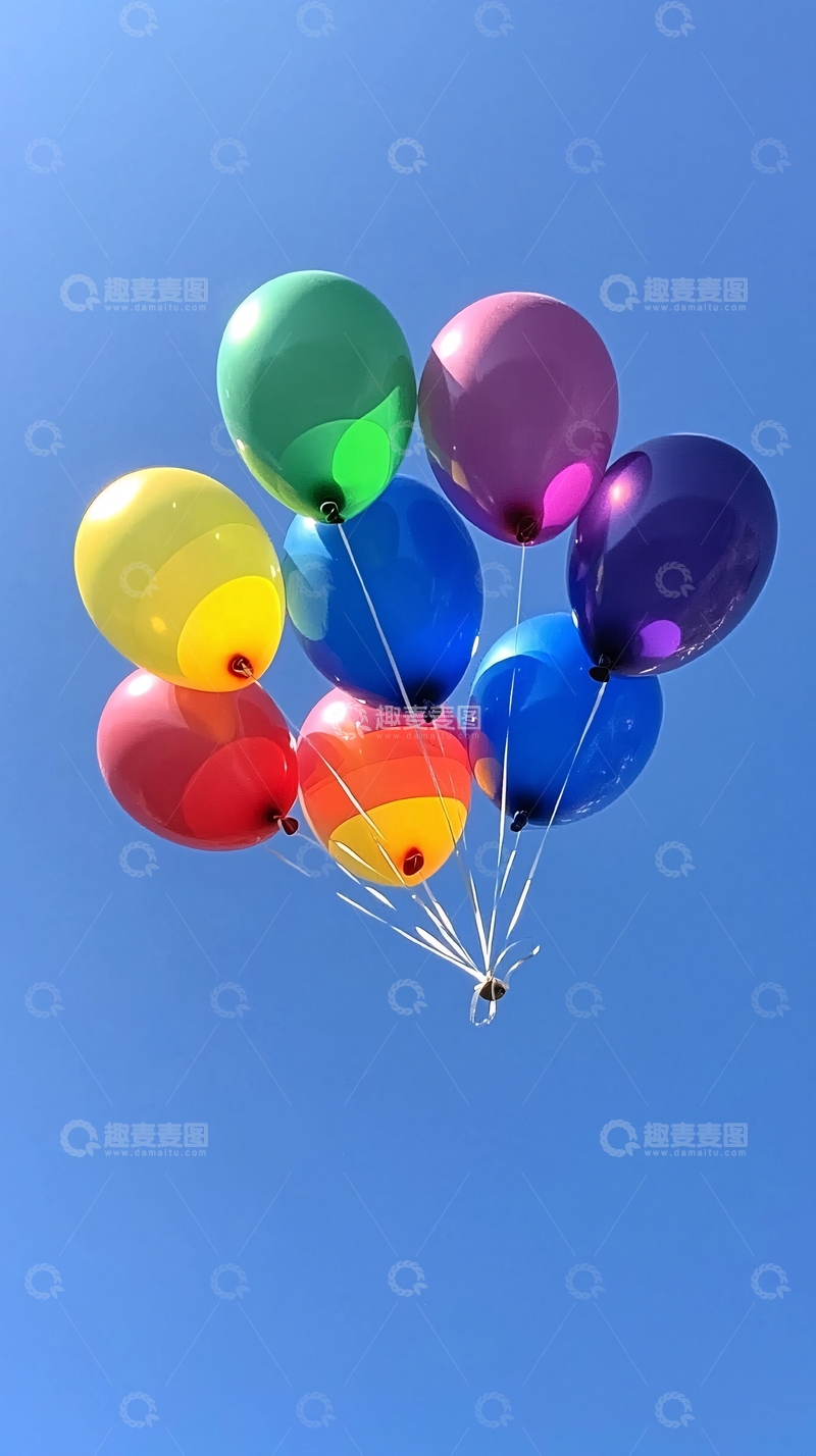高清大图下载【趣麦麦图】彩色气球