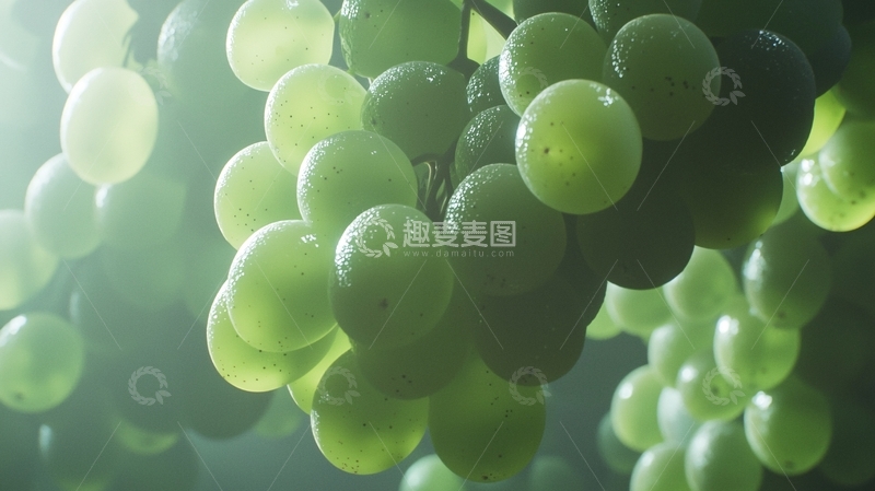 高清大图下载【趣麦麦图】绿葡萄