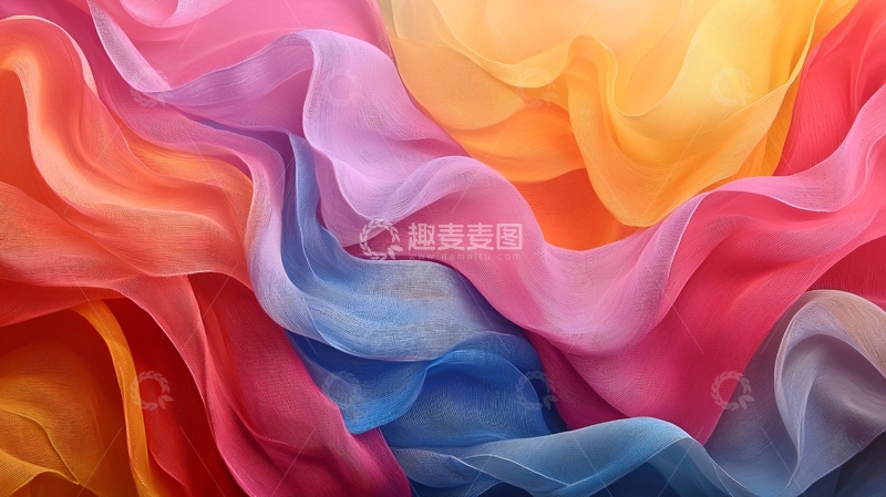 高清大图下载【趣麦麦图】抽象色彩流体