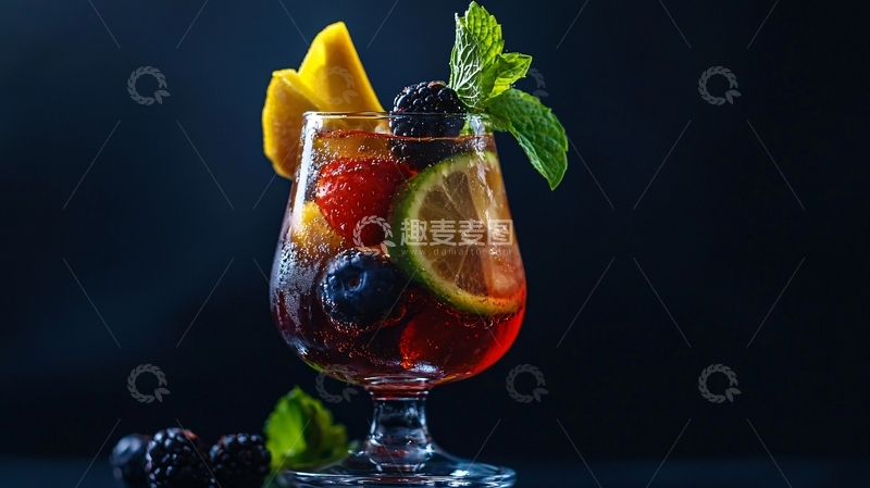 高清大图下载【趣麦麦图】水果鸡尾酒