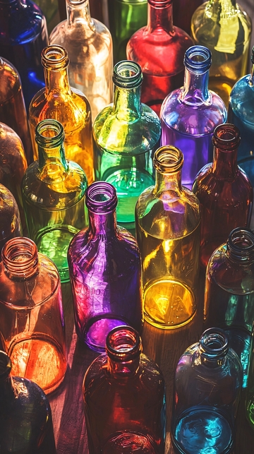 彩色玻璃瓶