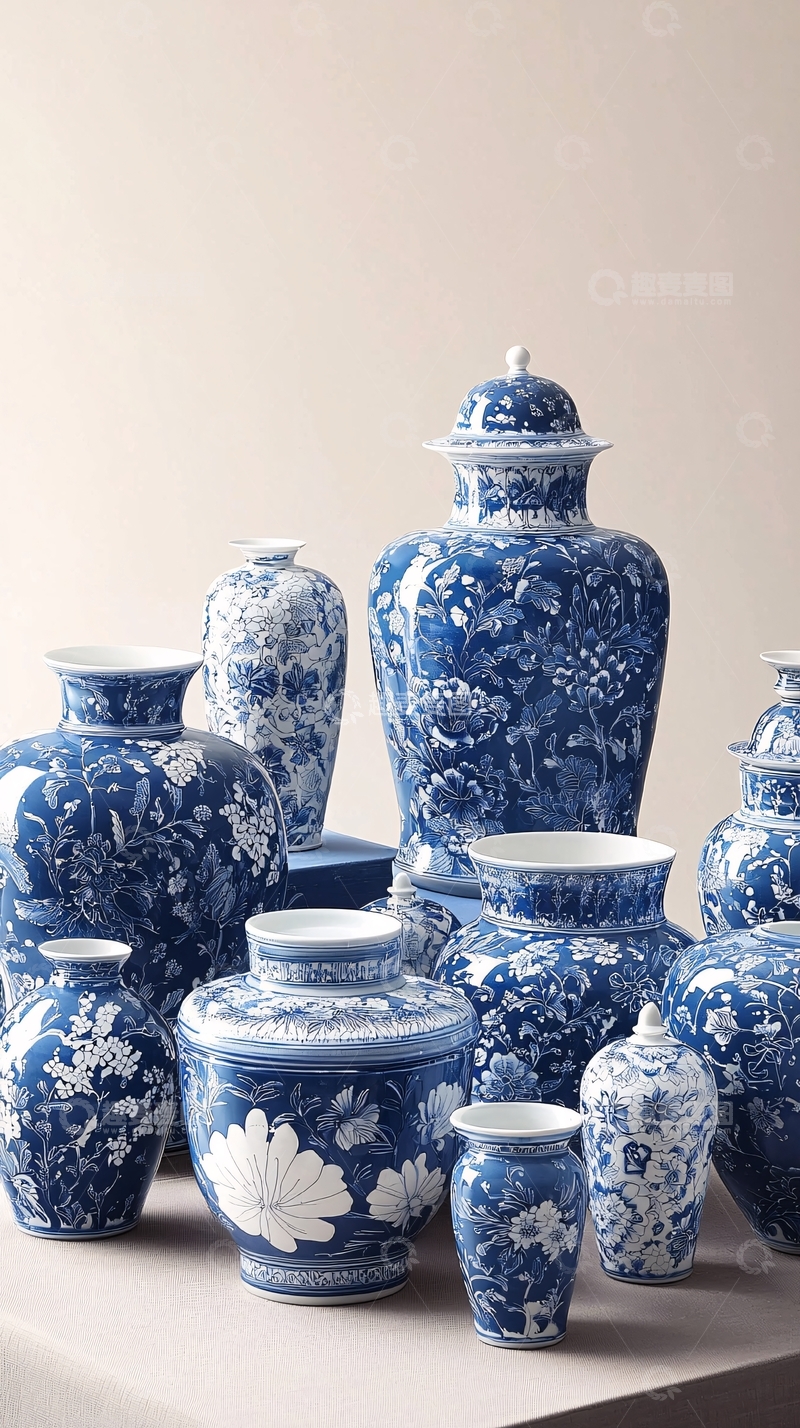 高清大图下载【趣麦麦图】青花瓷器