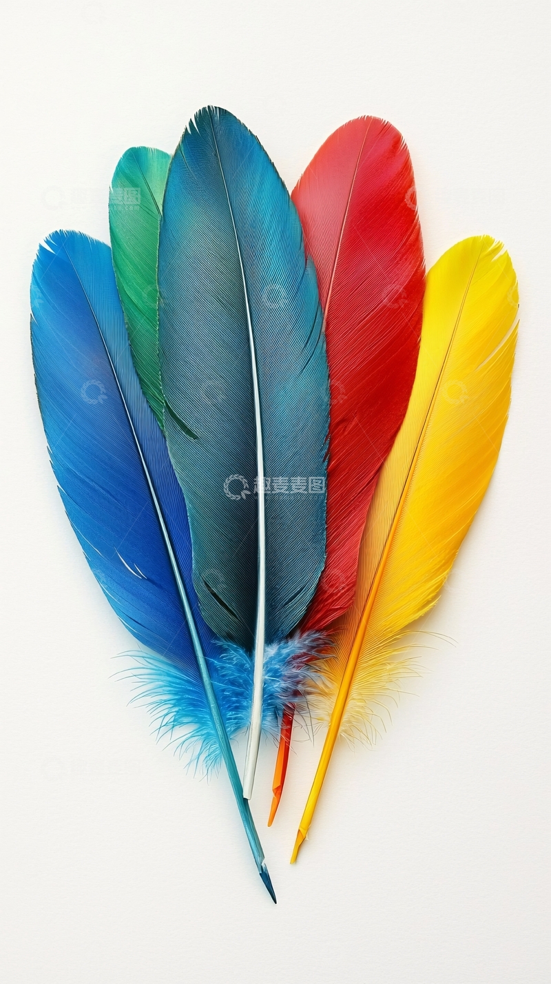 高清大图下载【趣麦麦图】彩色羽毛