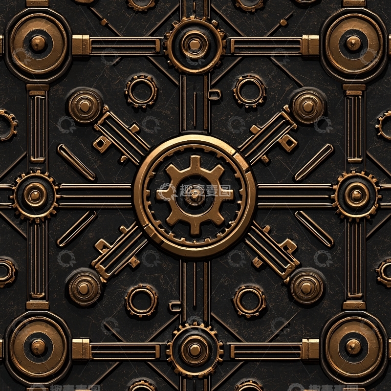 高清大图下载【趣麦麦图】金属齿轮精密结构