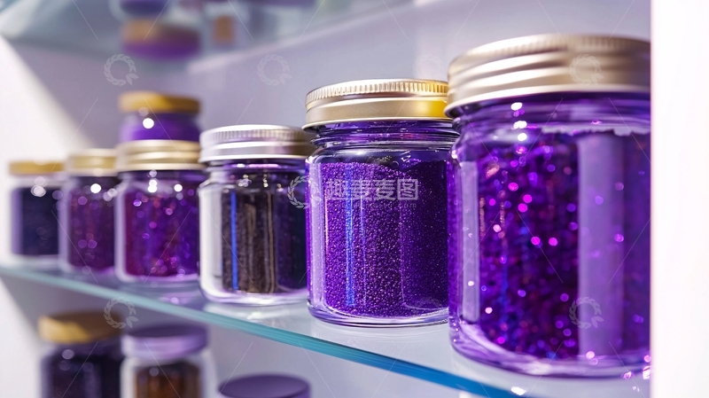 高清大图下载【趣麦麦图】紫色香料瓶