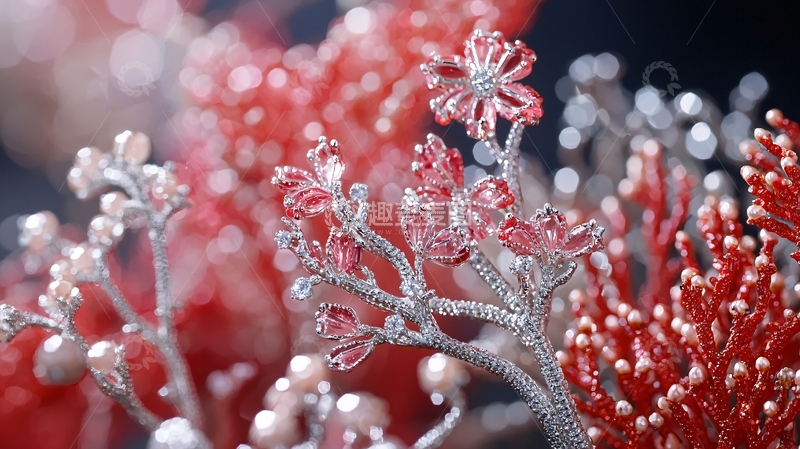 高清大图下载【趣麦麦图】红宝石珠子花卉微距特写