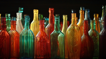 彩色玻璃瓶