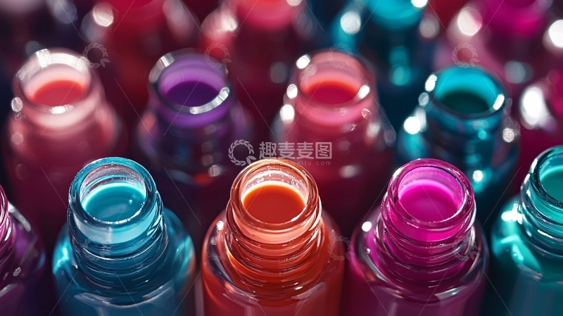 高清大图下载【趣麦麦图】彩色瓶子特写