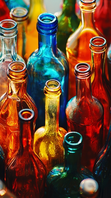 彩色玻璃瓶