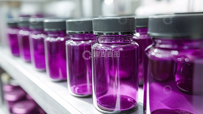 高清大图下载【趣麦麦图】紫色药瓶