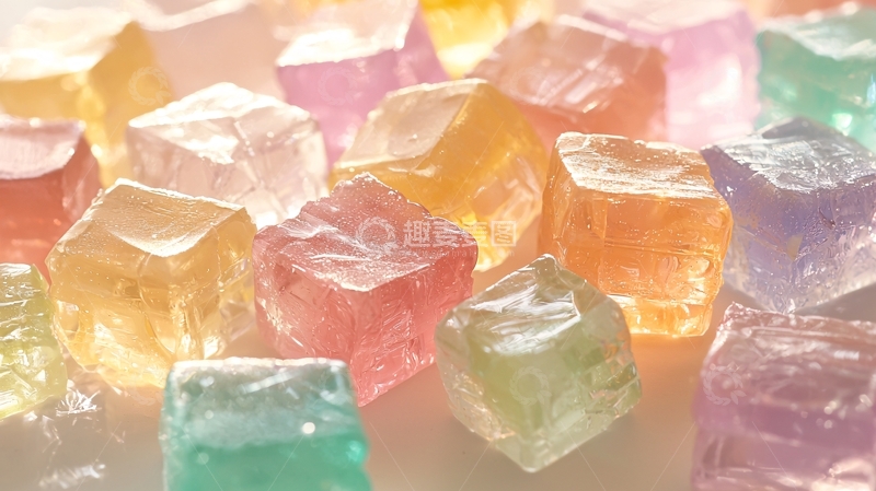 高清大图下载【趣麦麦图】彩色水晶糖块