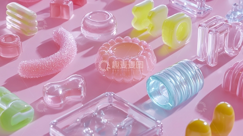 高清大图下载【趣麦麦图】彩色透明糖果