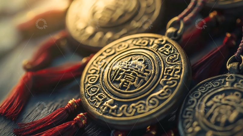 高清大图下载【趣麦麦图】铜质古钱币挂饰