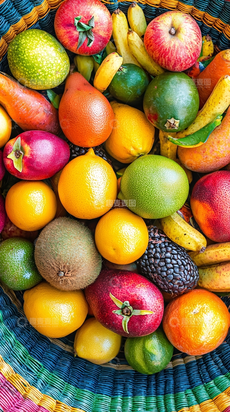 高清大图下载【趣麦麦图】水果篮子里的各种水果