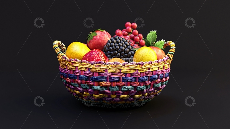 高清大图下载【趣麦麦图】水果篮