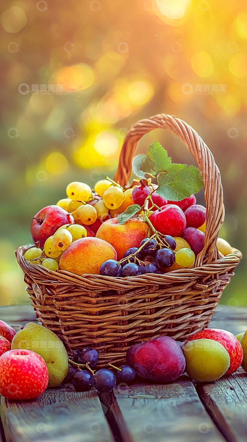 高清大图下载【趣麦麦图】水果篮
