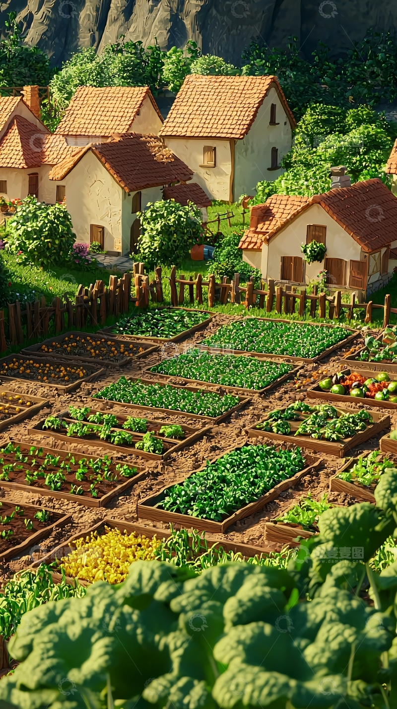 高清大图下载【趣麦麦图】田园风光乡村小镇