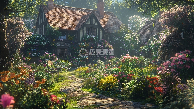 高清大图下载【趣麦麦图】森林小屋