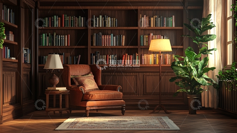 高清大图下载【趣麦麦图】书房