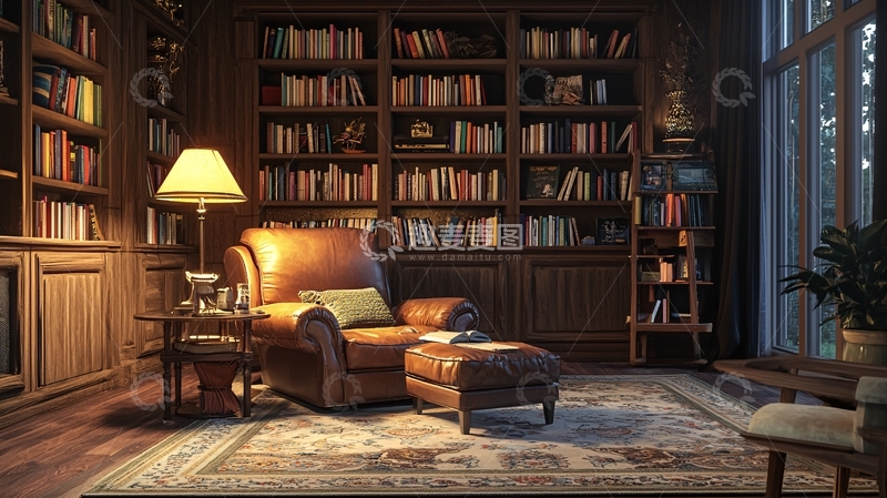 高清大图下载【趣麦麦图】书房