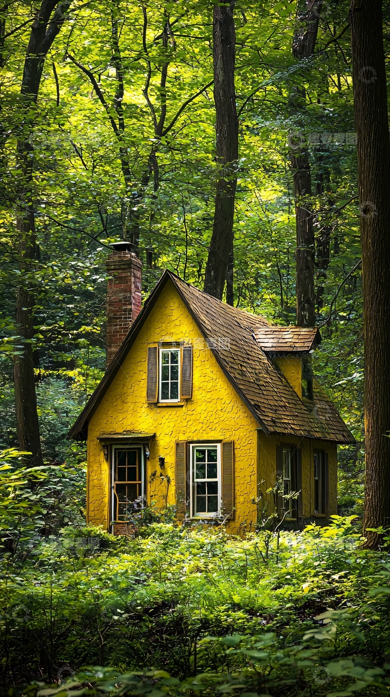 高清大图下载【趣麦麦图】森林小屋