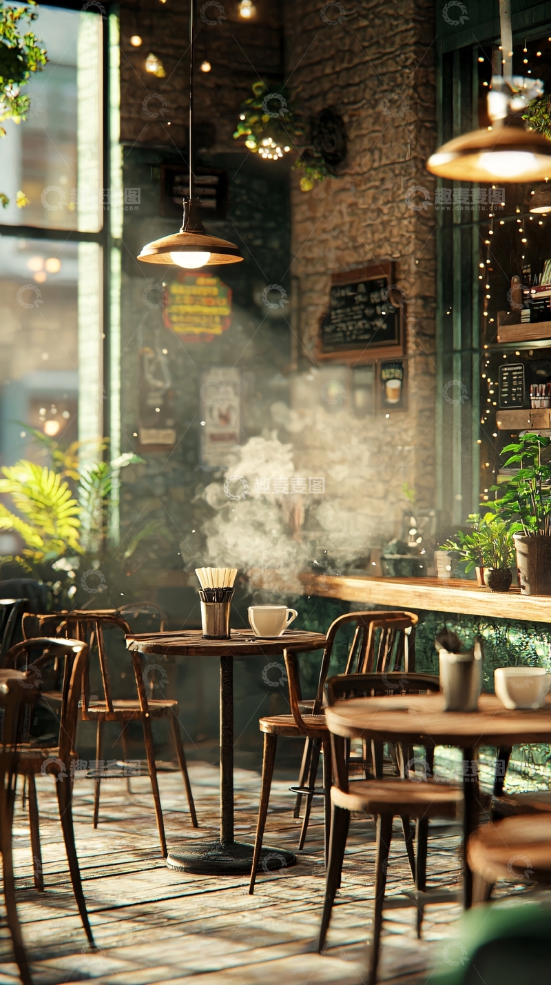 高清大图下载【趣麦麦图】复古咖啡馆氛围图