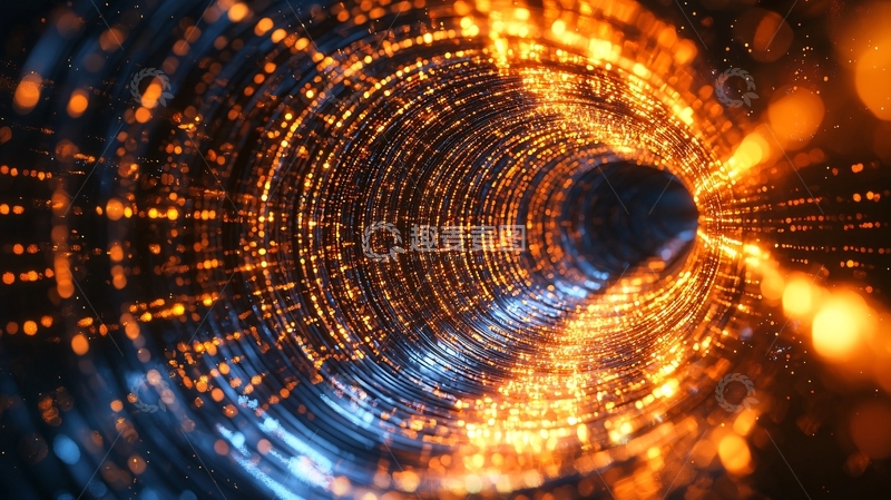 高清大图下载【趣麦麦图】科技感光隧道