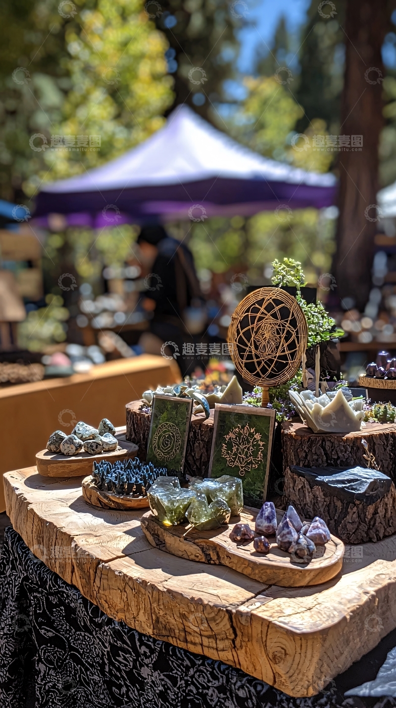 高清大图下载【趣麦麦图】户外集市手工皂