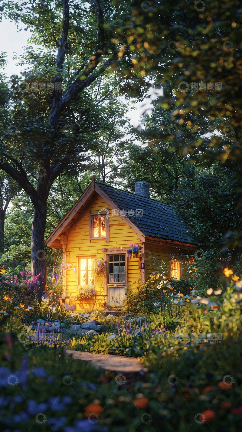 高清大图下载【趣麦麦图】-森林小屋