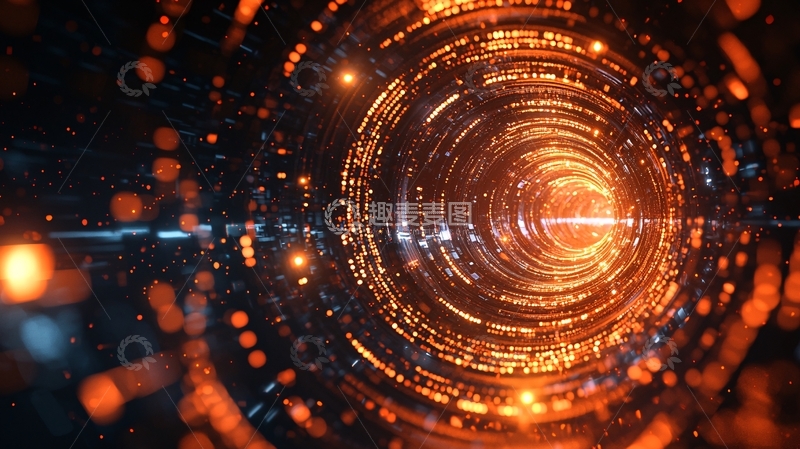 高清大图下载【趣麦麦图】科技感隧道19