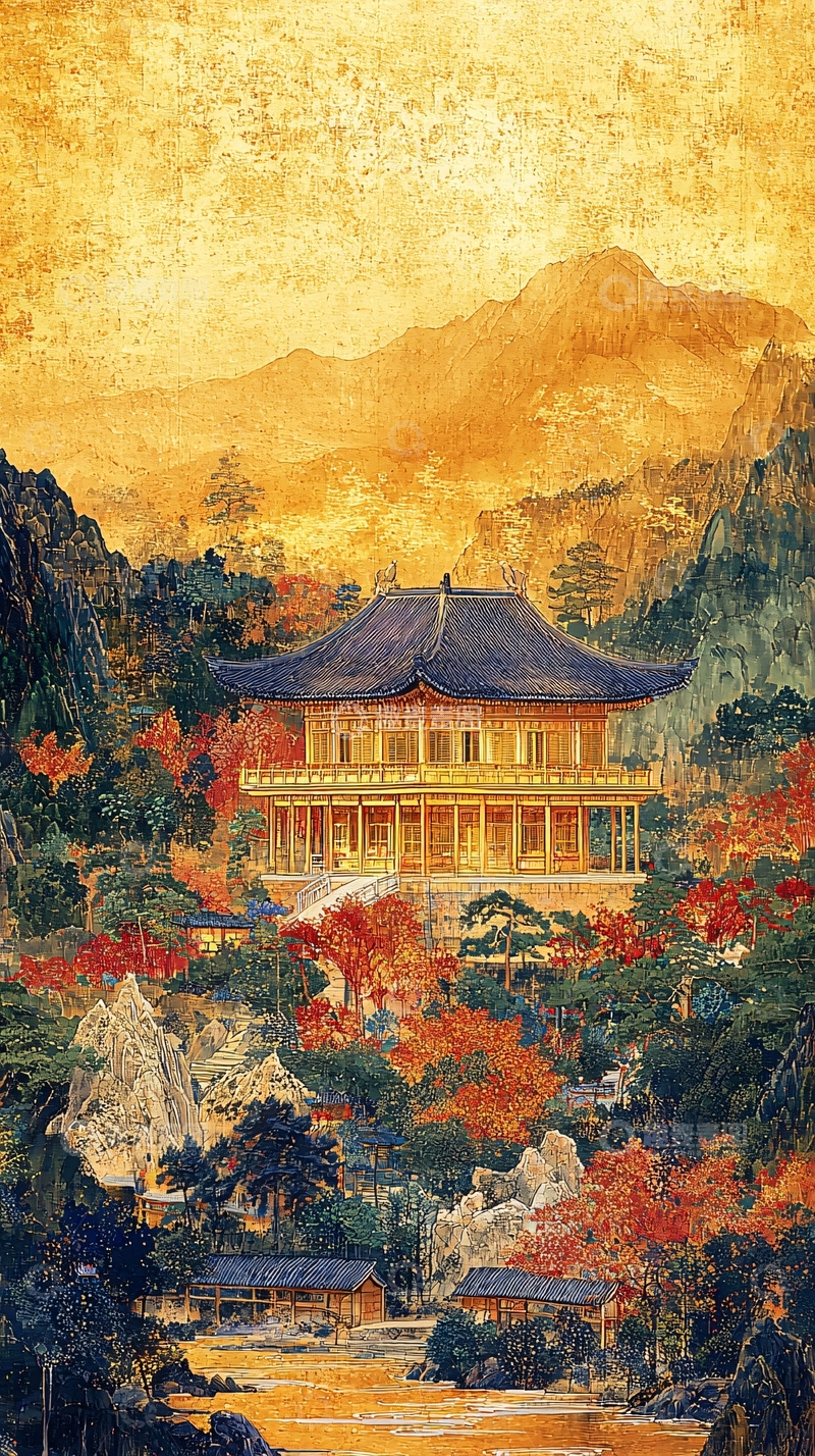 高清大图下载【趣麦麦图】金碧辉煌的古典建筑