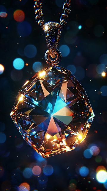 闪耀水晶吊坠
