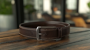 棕色真皮皮带
