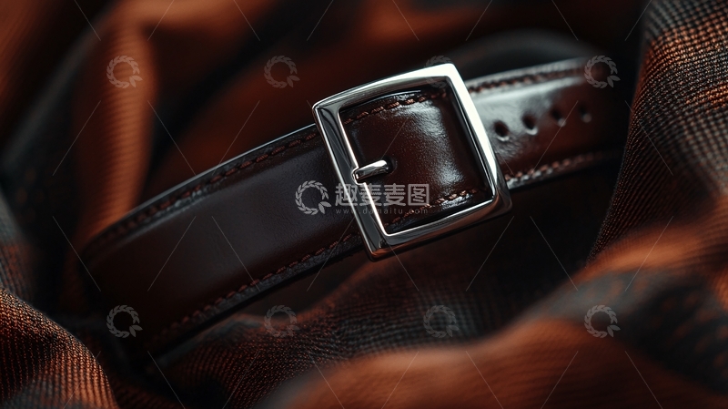 高清大图下载【趣麦麦图】棕色皮革手表表带