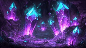 暗紫色水晶洞穴