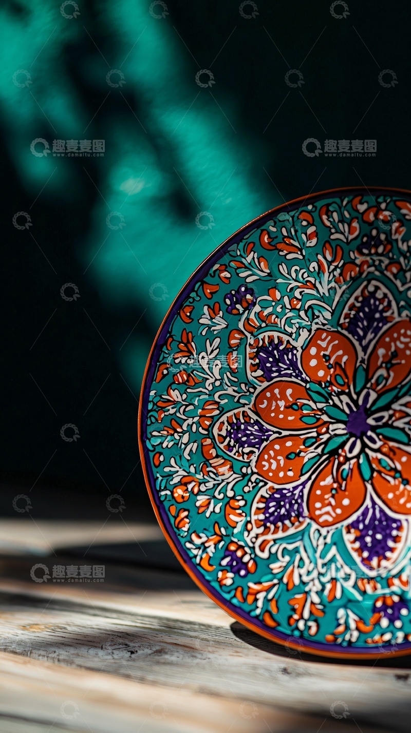 高清大图下载【趣麦麦图】手绘陶瓷碗