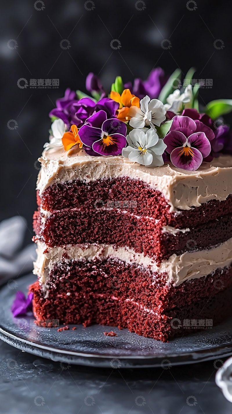 高清大图下载【趣麦麦图】红丝绒蛋糕