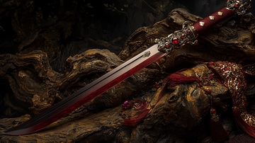 暗红长剑